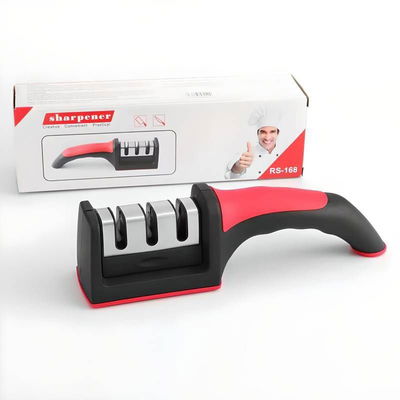 Afilador Manual Cuchillos 3 En 1 Alisado Pulido Filo