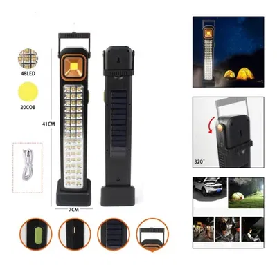 Lámpara de Emergencia Recargable + Carga Solar 36cm (S)