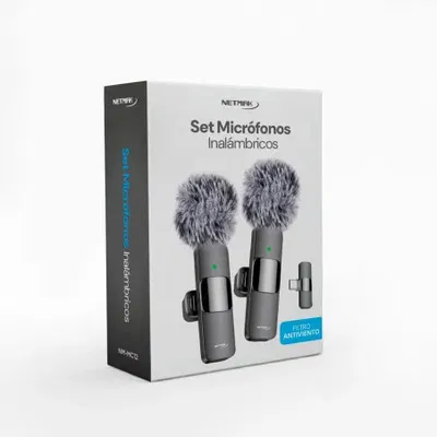 MICRÓFONO CORBATERO SET X2 NETMAK NM-MC12 USB-C