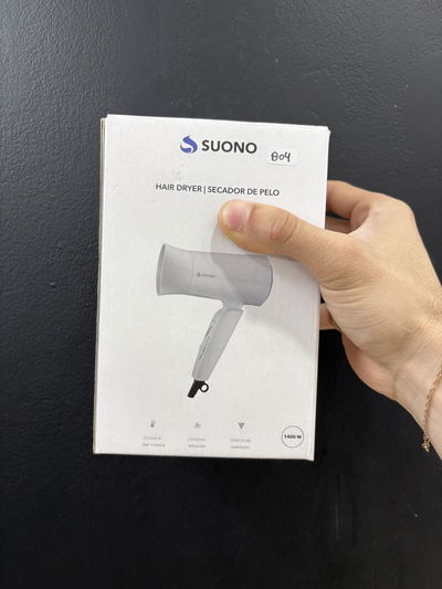 SECADOR DE PELO SUONO 1400W PLEGABLE