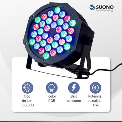 PROTON SUONO LED PAR 36 LED RGB - DMX 512 