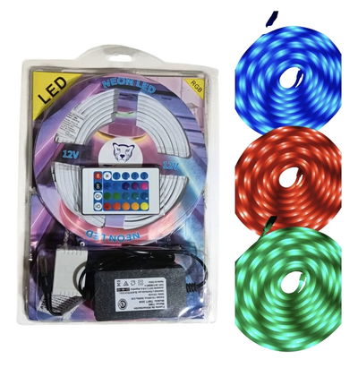 TIRA LED NEON 5MTS RGB (EN BLISTER) C/CONTROL (LED-9732)