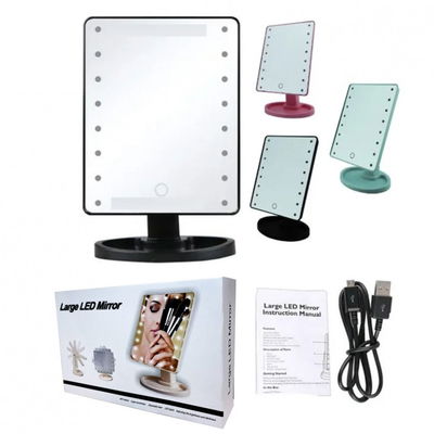ESPEJO LED MAQUILLAJE REGULABLE 360º