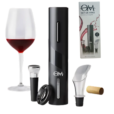 Vino destapador Set Electrico OM-W05 recargable 