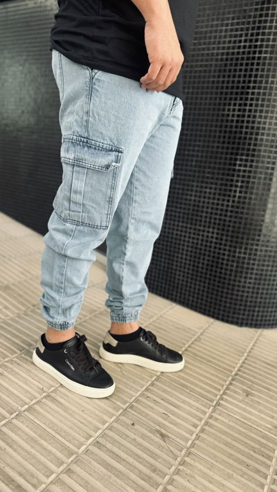 Jean jogger cargo 