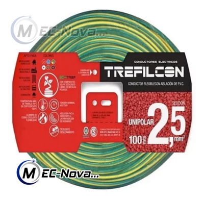 CABLE Unip. 2,5mm 100mts  Verde  TREFILCON