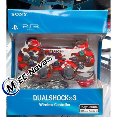 JOYSTICK PS3 Camuflaje Rojo