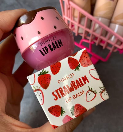 Bálsamo hidratante strawbalm pink 21