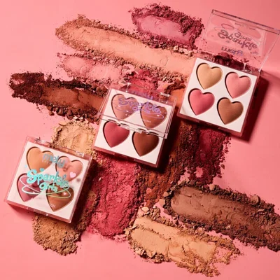 Paleta de rubores en polvo mely x4 