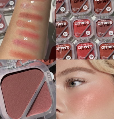 Rubor en crema y en polvo pink 21