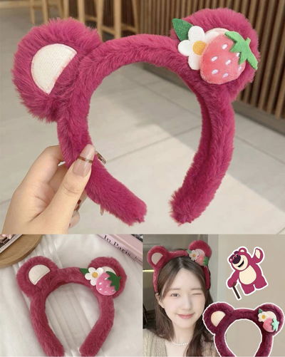 Vincha lotso con flor 