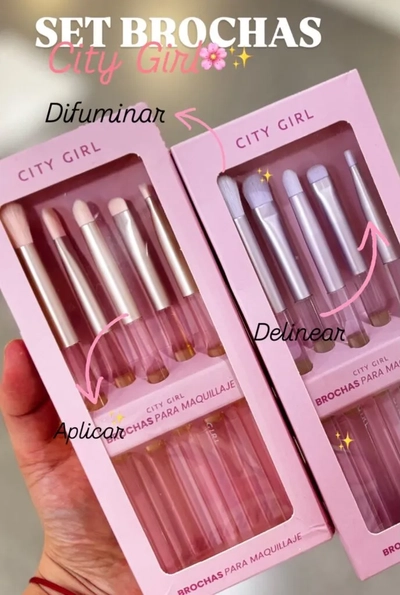 Brochas City girl x5 unidades 
