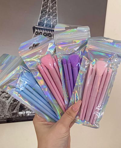 Mini brocha pastel x5 unidades 