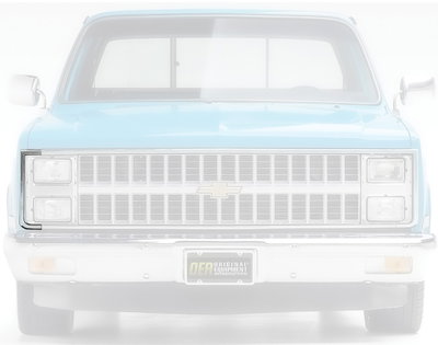 Moldura  C  De Opticas Chevrolet Silverado 1981 Traida Eeuu
