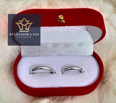 Alianzas Plata 925 media caña 3mm