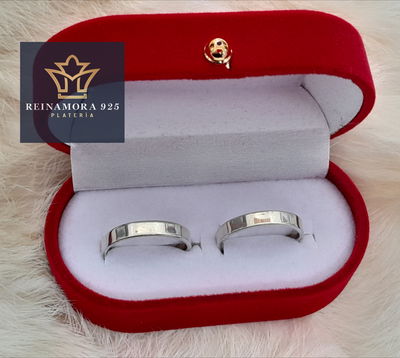 Alianzas Plata 925 cinta 3,5mm lisas