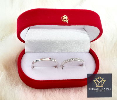 Alianzas Plata 925 cinta 2.5mm Princesa