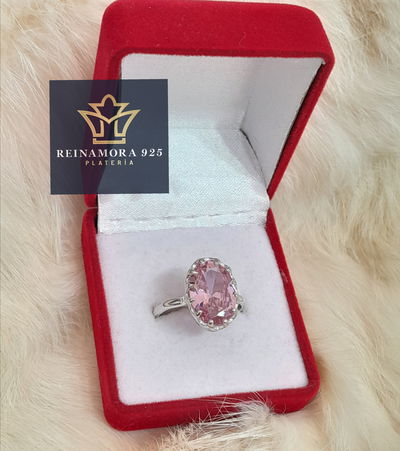 Anillo Plata 925 Corona rosa francia