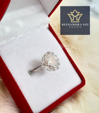 Anillo Plata 925 Corona 8x6mm