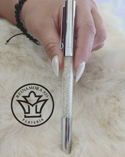 LAPICERA CRISTALES SWAROVSKI + GRABADO