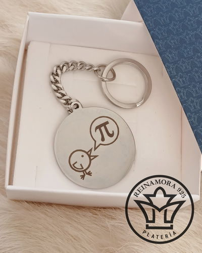 Llavero Acero + Grabado Personalizado