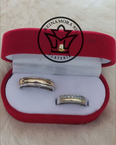 Alianzas Plata 925 Oro 5mm Sin Fin & Medio Sin Fin Cz