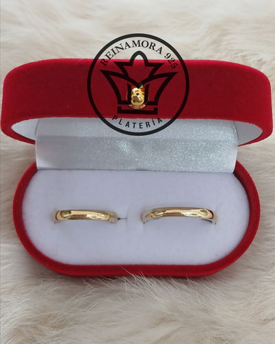 Alianzas Plata 925 & Oro Confort Media Caña 3mm