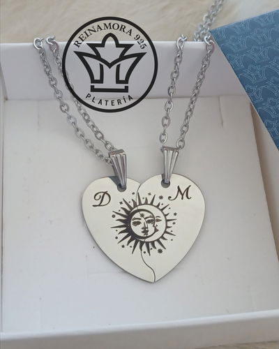 Dijes Para Compartir Acero Quirúrgico 