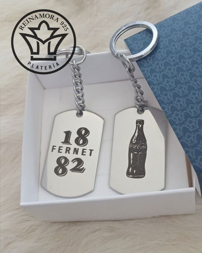 Llaveros Para Compartir Acero Quirúrgico 