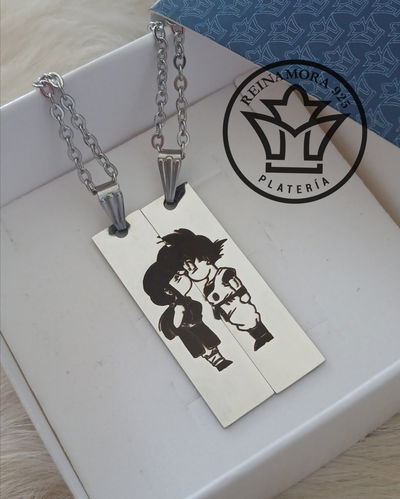 Dijes Para Compartir Acero Quirúrgico 