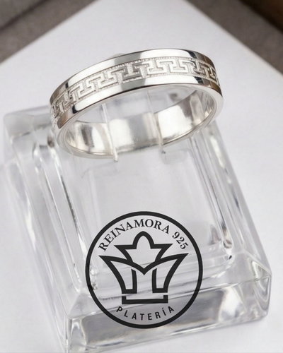 Alianzas Plata 925 Cinta 5mm Guardas Tau Angosta