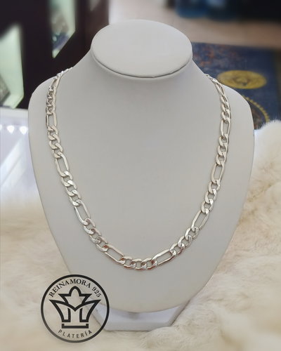 Cadena Plata 925 Figaro 9mm 60cm 60gr