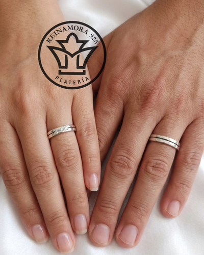 Alianzas Plata 925 Cinta 3.5mm Línea Cz
