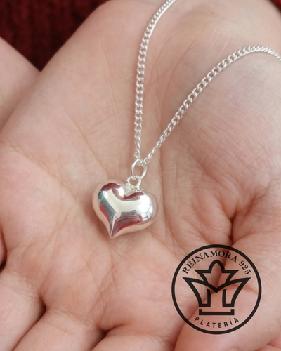 Dije Plata 925 Corazón Panzón 15mm