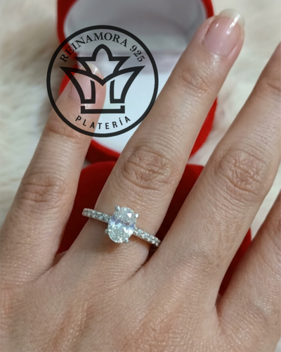 Anillo Plata 925 Cz Promesa Aurora Boreal