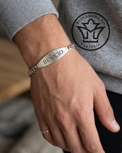 Pulsera Plata 925 Identificatoria 14gr