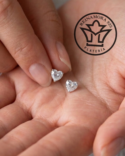 Aros Acero Quirúrgico Cz Corazón 6mm