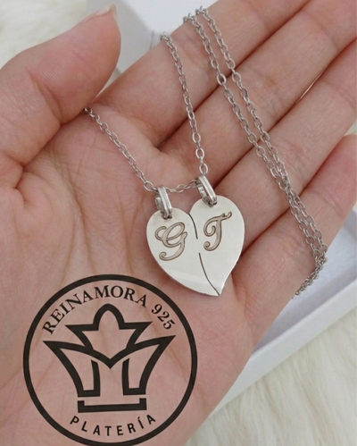 Dije Plata 925 Para Compartir + Grabado