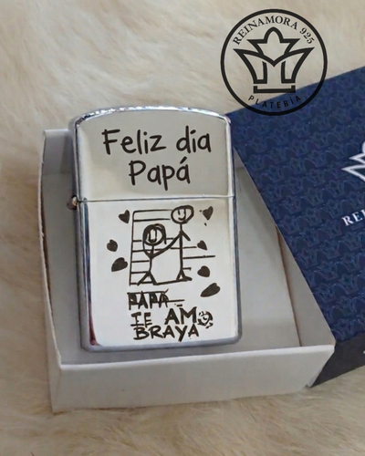 Encendedor Metal + Dibujo de tus Hijos