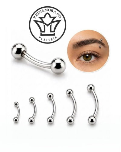 Piercing Acero Quirúrgico Ceja Redondo