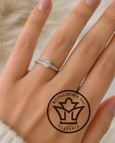 Anillo Plata 925 Cz Promesa Chica