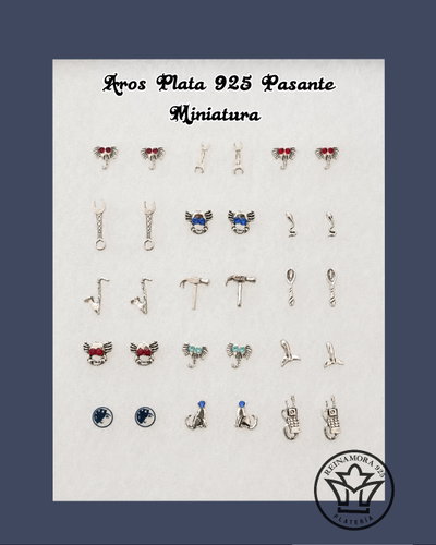 Aros Plata 925 Pasante Miniatura