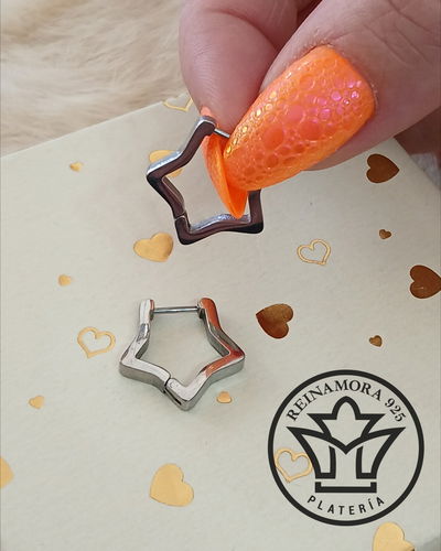 Aros acero Quirurgico Clip Estrella 15mm