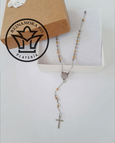 Rosario Acero Quirurgico 2,5mm combinado 45cm