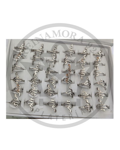 Anillo Acero Quirurgico Serpiente 