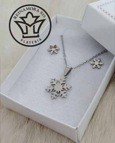 Conjunto Acero Quirúrgico Copo Nieve