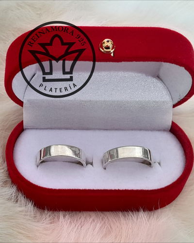Alianzas Plata 925 cinta 5mm lisas