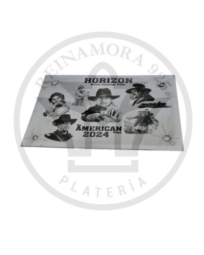 Placa Acero Inoxidable 8x22cm texto + foto 