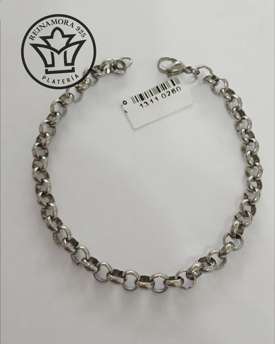 Pulsera Acero Quirúrgico Rolo 6mm 