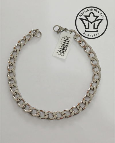 Pulsera Acero Quirúrgico Groumet 7mm 